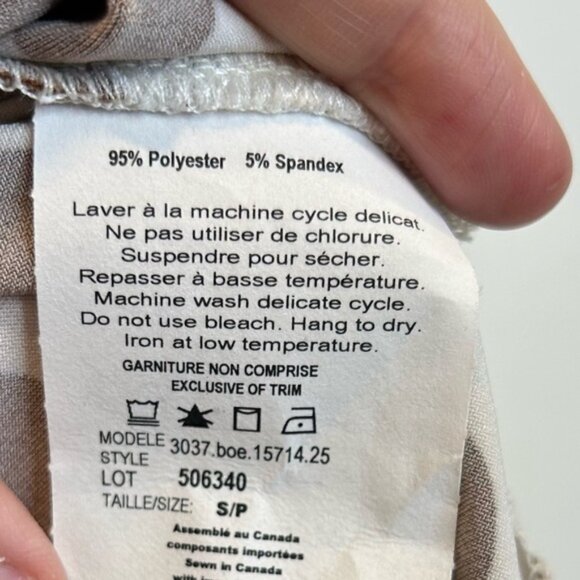 Laura Boat Neck Polka Dot Top Dolman Sleeve Ruched Sides Brown Cream - Picture 8 of 9